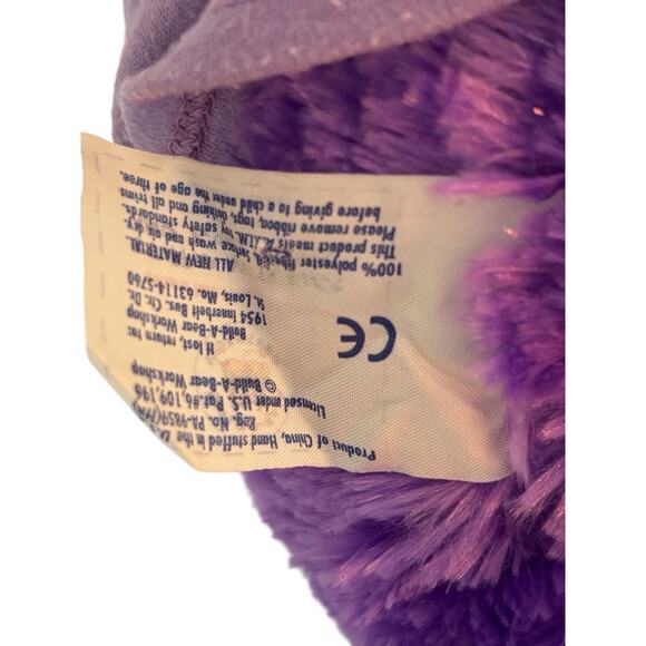 Build A Bear Purple KOOKY SPOOKY Kitty Cat Plush Halloween Bow BABW Shoe Outfit - Picture 7 of 9